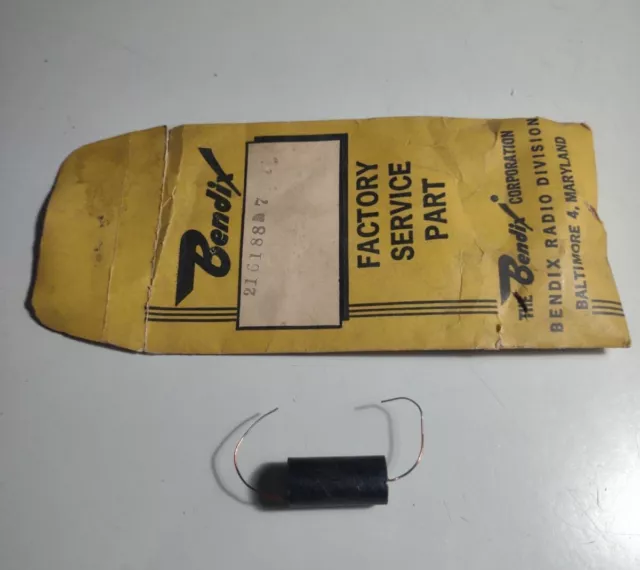 Vintage Original Bendix Radio Factory Service Part No. 216188 7 Capacitor? Used