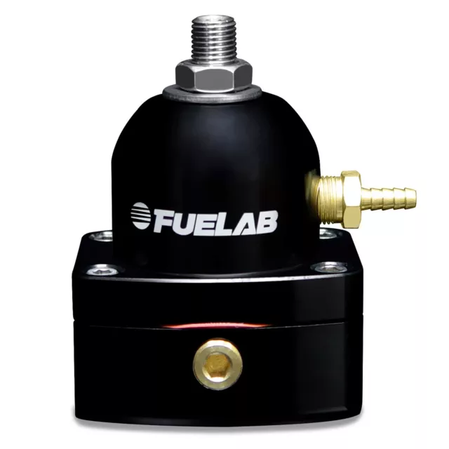 Fuelab Mini EFi Kraftstoffdruckregler - 6 JIC Einlass - schwarz 535xx Serie