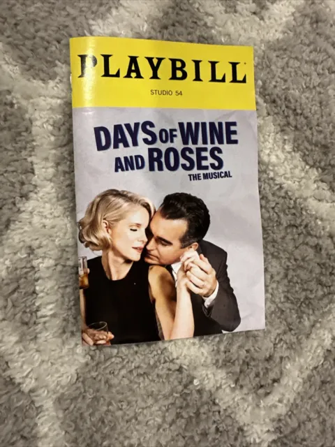 Days Of Wine And Roses February 2024 Playbill KELLI O’HARA/BRIAN D’ARCY JAMES