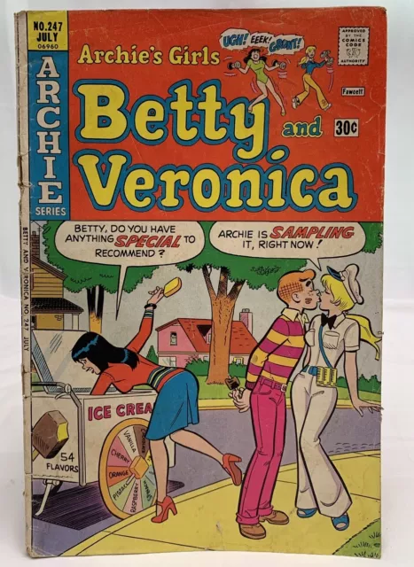 BETTY & VERONICA #247 Dan DeCarlo, Archie Series Veronica, July 1976