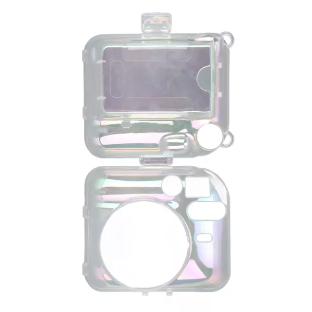 Clear Case For Mini 12 PC Transparent Colorful Instant Camer TOH