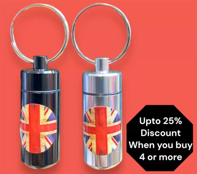 Portable Mini Metal Ashtray Keyring Ash Holder Travel Pocket Keychain Outdoor~