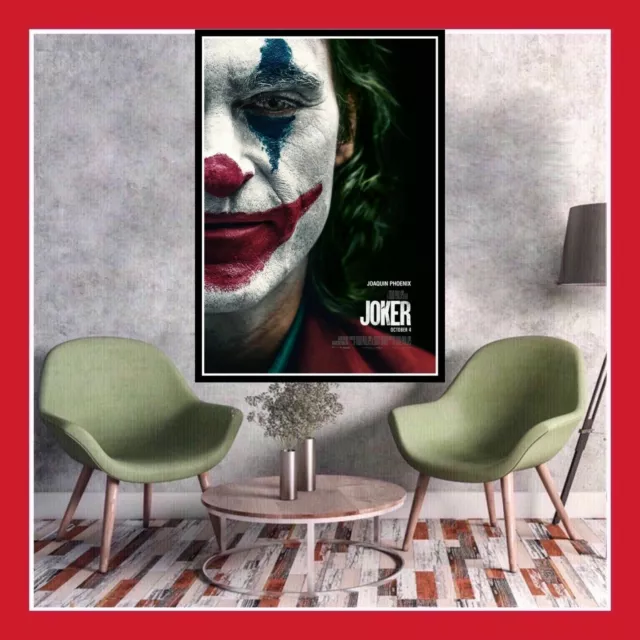 Toile Affiche Deco Coton Joker 2019 Cinema Sortie Film Movie Poster Photo Batman