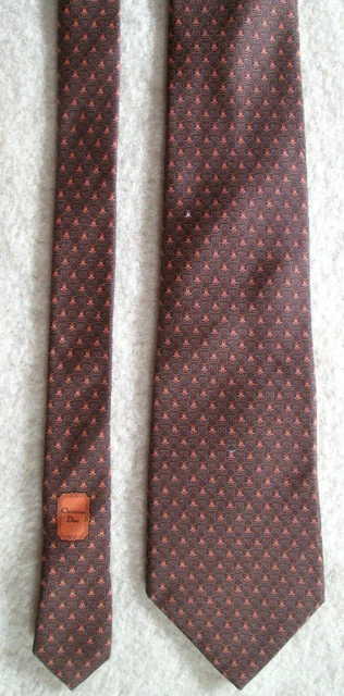 -AUTHENTIQUE  cravate cravatte CHRISTIAN DIOR     100% soie  TBEG  vintage