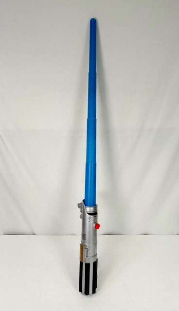 Star Wars Jedi Blue Lightsaber Hasbro 2004 Flick Out Cosplay Prop