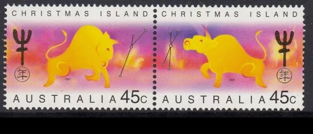 Christmas Island MNH MUH - 1997 Lunar Chinese New Year of the Ox (Set)