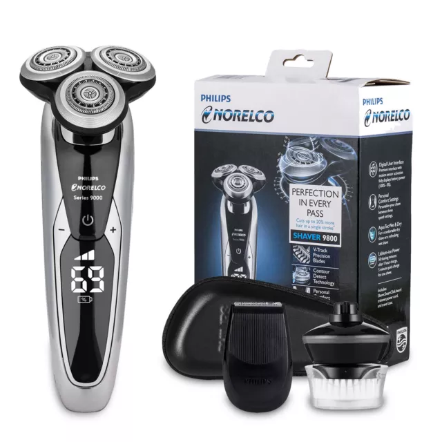 Philips Shaver 9800 S9731 Herren Elektrischer Rasierer Digital Display