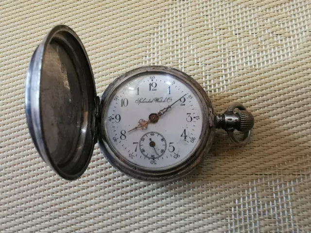 vintage antigue historically  SOLID silver   pocket watch