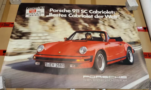 PORSCHE  911 Cabriot  "Bestes Cabriolet der Welt" 911 Poster / Plakat