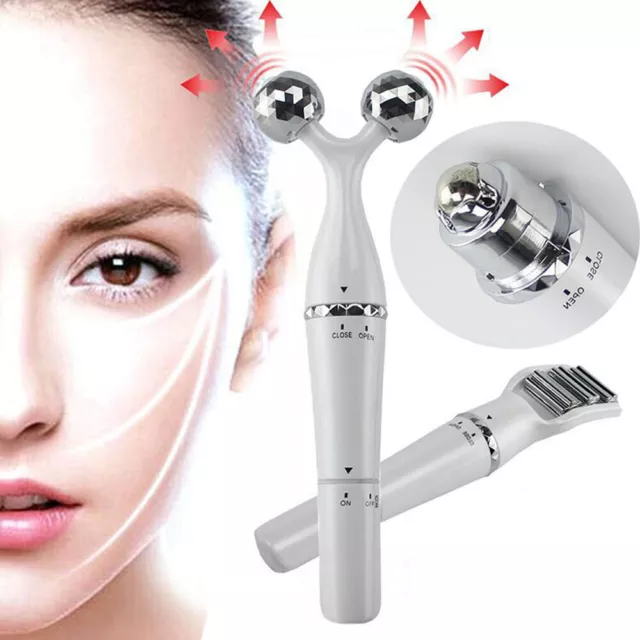 3D Electric Roller Face Massager Body Neck Slimmer Tightening Skin Care Machine