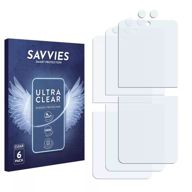 6x Film Protection Ecran pour Samsung Galaxy Z Flip 3 5G (Avant+Caméra) Film 3