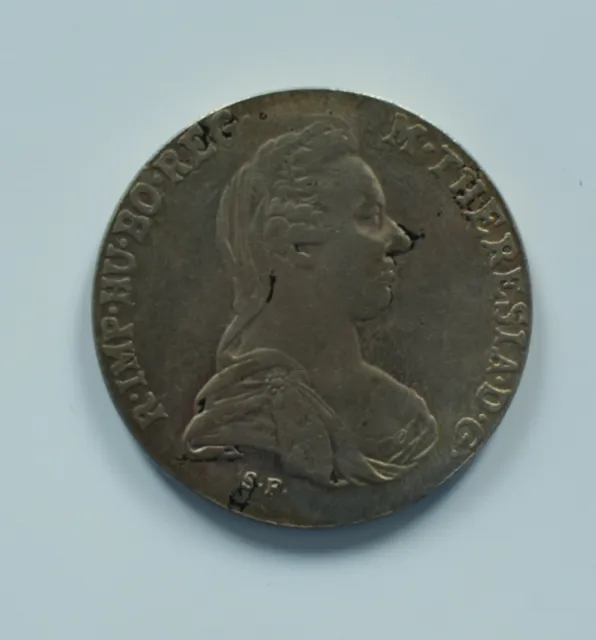 1780 - AUSTRIA Queen Maria Theresia Silver OLD Thaler Coin Rare 2