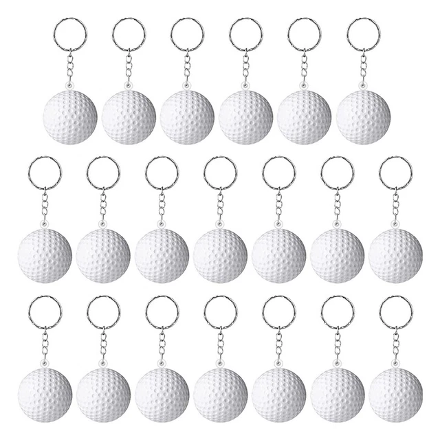 20 Pack Ball Keychains for Party Favors, Ball Stress Ball,School Carnival R U7D5