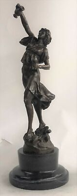 Art Deco Nouveau Hot Cast Bacchus Goddess of Wine Bronze Sculpture Figurine Sale