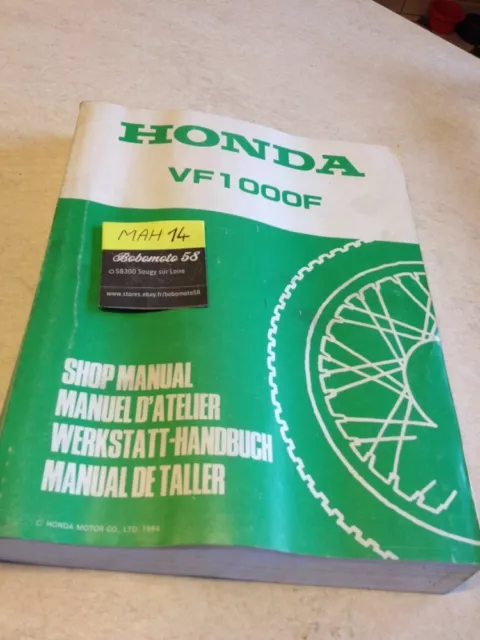 Honda VF1000F VF1000 F VF 1000 VFF manuel technique atelier workshop service