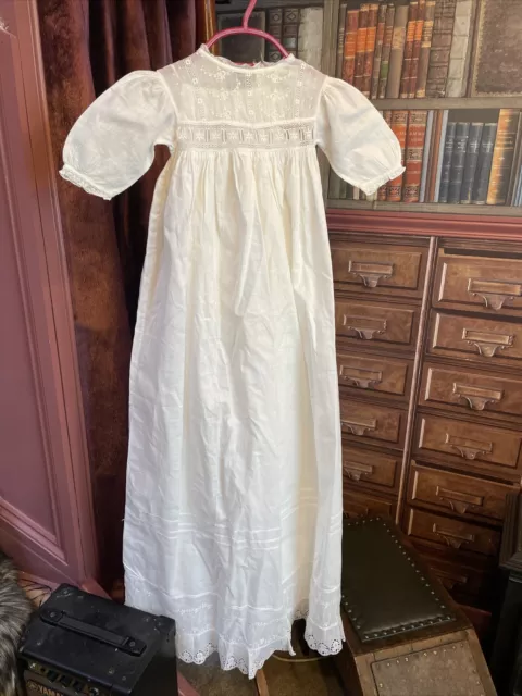 Fine Antique Victorian/Edwardian Christening Robe/Nightdress