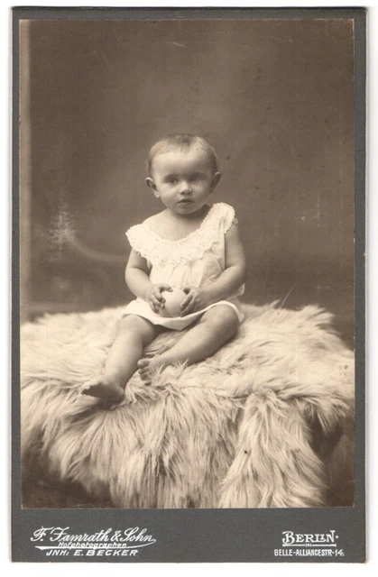 Fotografie F. Jamrath & Sohn, Berlin, Belle-Alliancestrasse 14, Portrait süßes