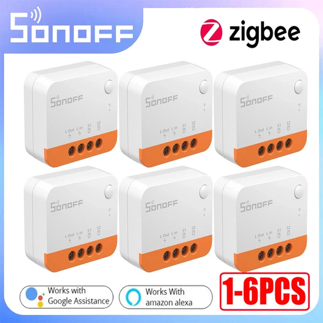 1-6X SONOFF ZIGBEE ZBMINI-L2 Smart Switch Two Way Relay No Neutral Wire