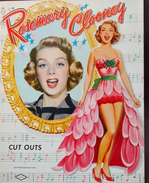 VINTAGE UNCUT 1957 Rosemary Clooney Paper Dolls1 Reproduction