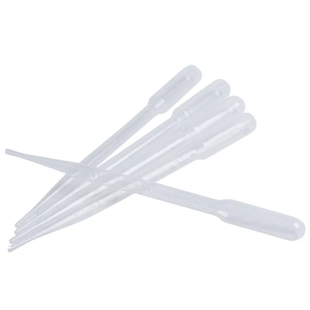 5 Pcs 3ML Capacity Lab Laboratory Clear Pipettes Droppers 6.1" Long F1M9M9