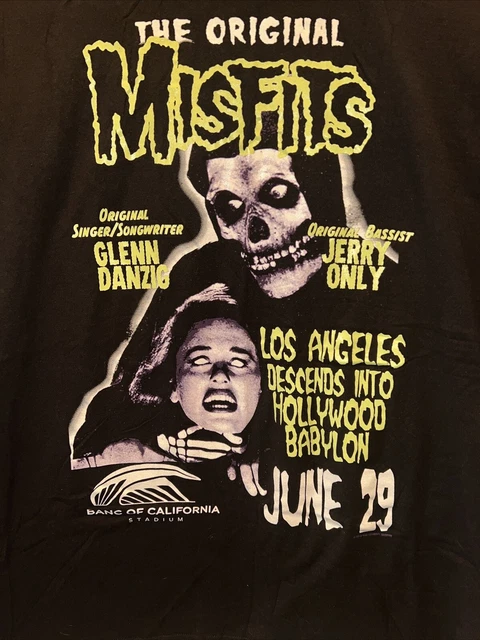 *RARE* Misfits Glow In The Dark  Hollywood Descends Into Babylon XXL Shirt