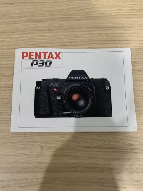 Pentax 30 Film Camera Manual Guide Booklet