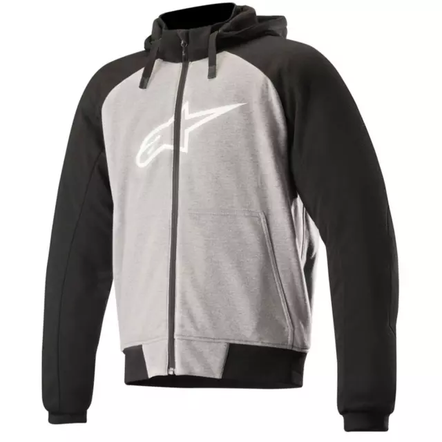 Alpinestars Chrome Sport Motorcycle Hoodie - Melange Grey/Black