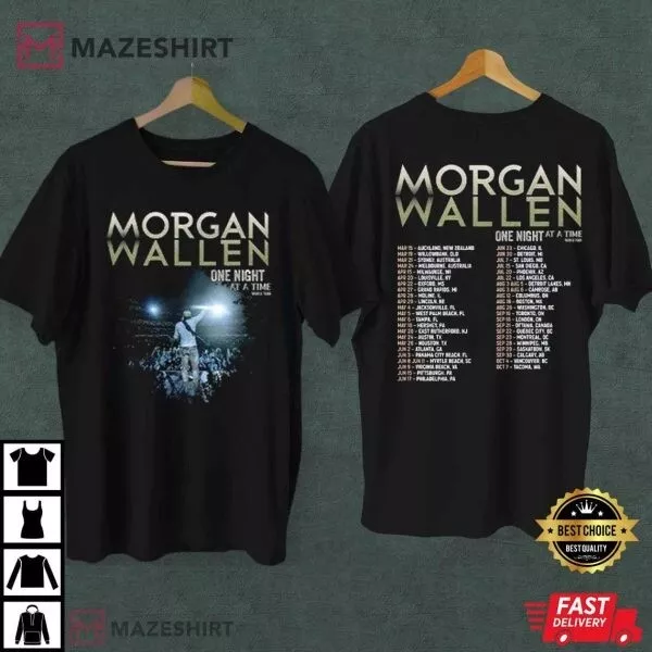 WALLEN ONE Night At A Time World Tour 2023 Unisex TShirt 18.99