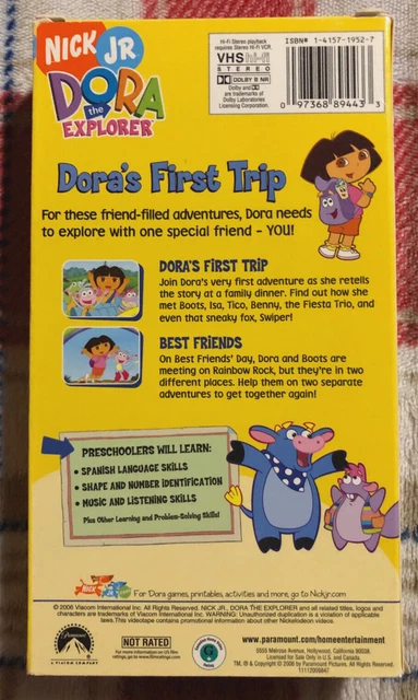 DORA THE EXPLORER: Dora's First Trip [2006] {Nick Jr} | VHS TAPE ...