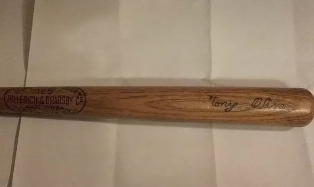 Vintage Louisville Slugger Wood Baseball Bat Special Tony Oliva Model 33  Twins