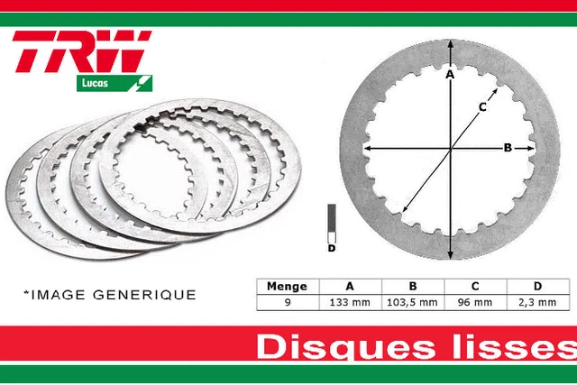 Disques d'embrayage lisses ~ Suzuki GSX 1100 G GV74A 1991