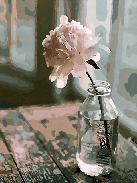 Paint By Numbers For Adults On Canvas With Frame 20” x 16“ (50 x 40 cm) Flower