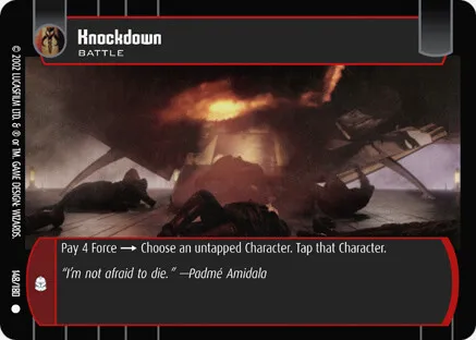 Knockdown - Attack of the Clones - Star Wars TCG