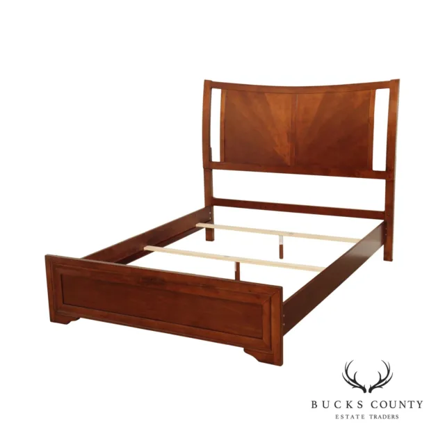 Transitional Style Cherry Queen Size Bed