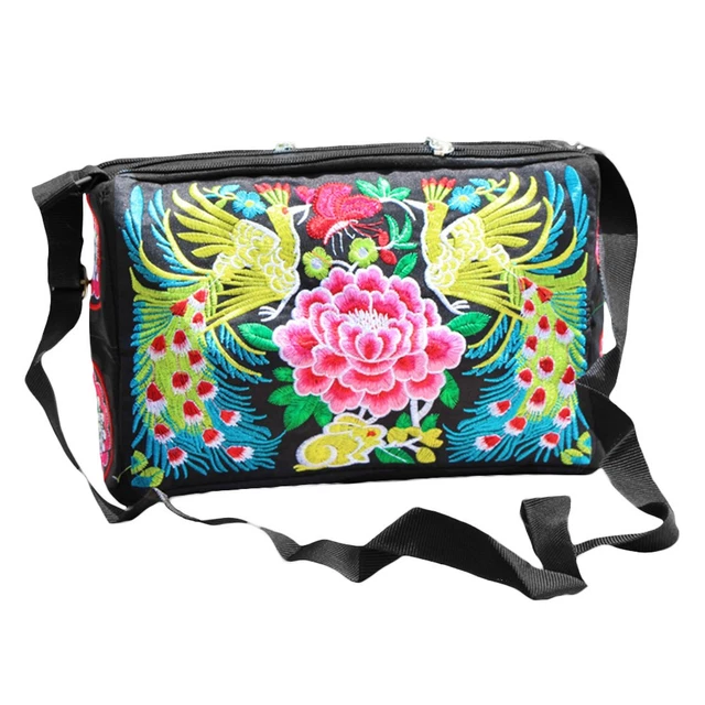 Sac Bandoulière Ethnique Hippie Baba Cool - Fabriqué Au Népal - Modèle Crocodile 4024