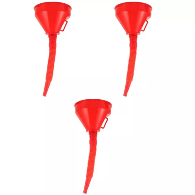 3 Pack Motorcycle Oil Funnel Filler for Change Flexible