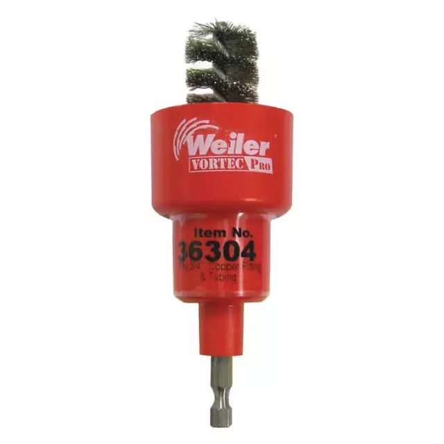 WEILER 97938 Spiral Brush Tool,Stainles Steel,3/4 In.