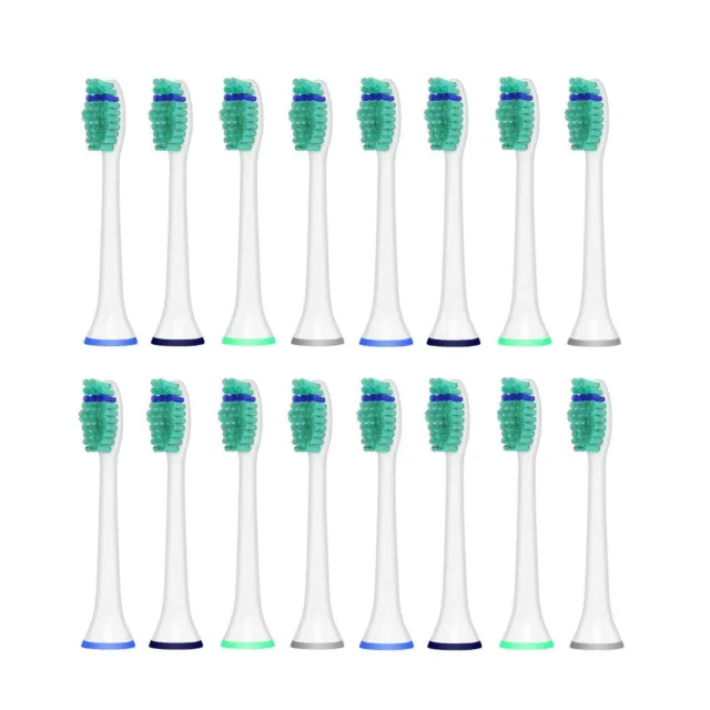16X cabezales de cepillo de dientes de repuesto compatibles con Philips Sonicare HX6014