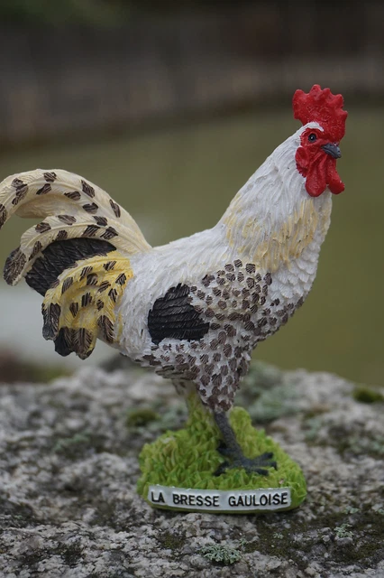 Figurine Statuette Décorative Poule/coq De Basse-cour La Noire Berry - Neuf Dans Son Emballage