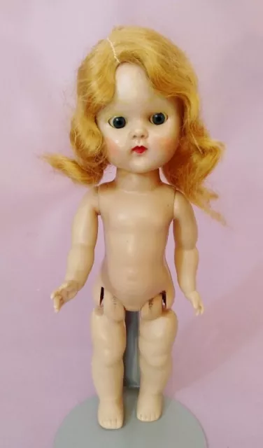 7.5" GINNY STRAIGHT LEG WALKING DOLL by VOGUE 1950s to DRESS