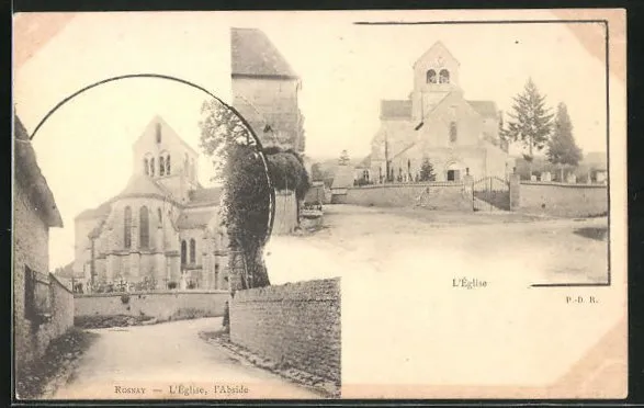 CPA Rosnay, L´Eglise, l´Abside