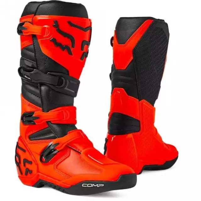 Botas de motocross Fox Racing (adulto) COMP MX (naranja fluorescente)