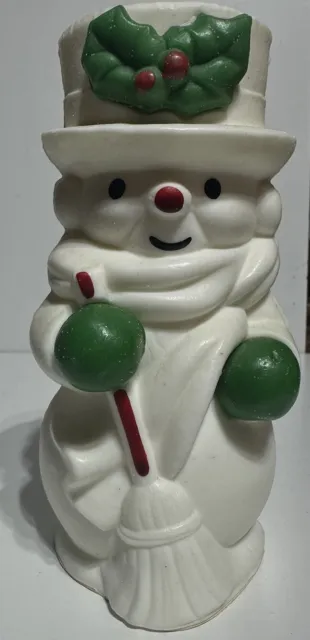 -Avon Mr Snowlight Bayberry Fragrance Candle Christmas Snowman