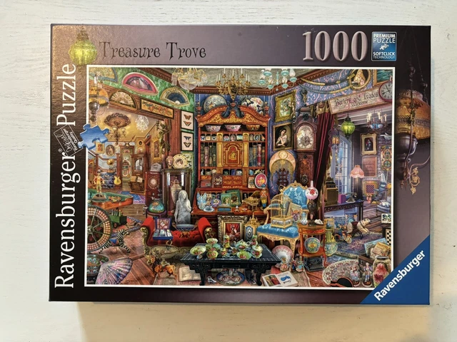 RAVENSBURGER 1000 PIECE Jigsaw Puzzle Treasure Trove Complete £5.00 ...