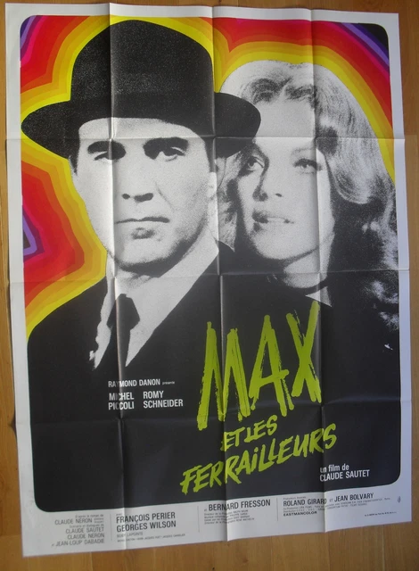 MAX ET LES FERRAILLEURS romy schneider affiche cinema originale 160x120 cm '71