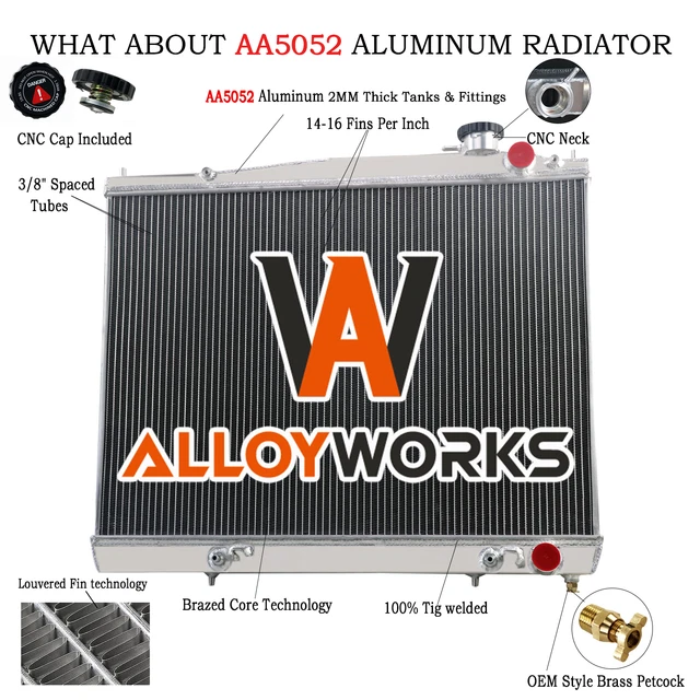 2ROW RADIATOR FOR 95-05 Nissan Pathfinder R50 series 1,2 3.3L V6 Petrol ...