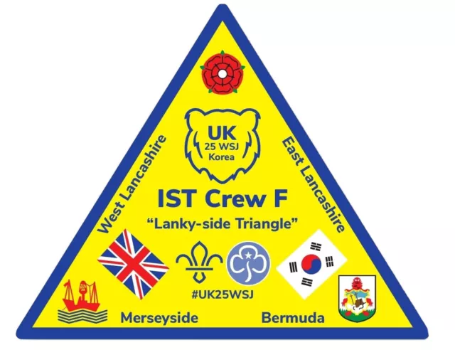 UK Crew F World Scout Jamboree Fundraising Badge.