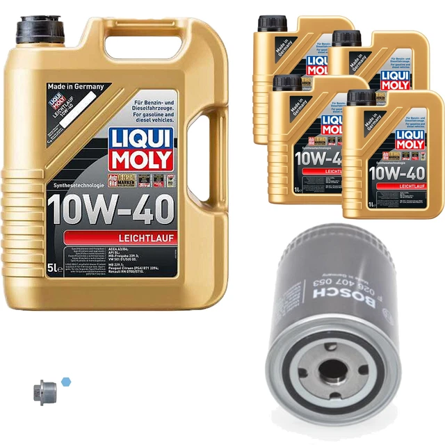 Filtro olio Bosch 9L Liqui Moly Facile 10W-40 per Fiat Citroën Ducato