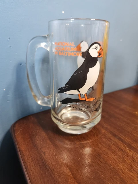 Vintage Baltimore Aquarium Glass, Penguin