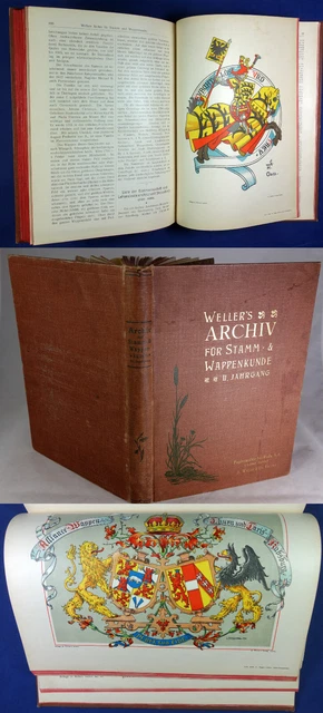 HERALDIK 1901 und 1902 WELLERs ARCHIV für Stammkunde und Wappenkunde GENEALOGIE